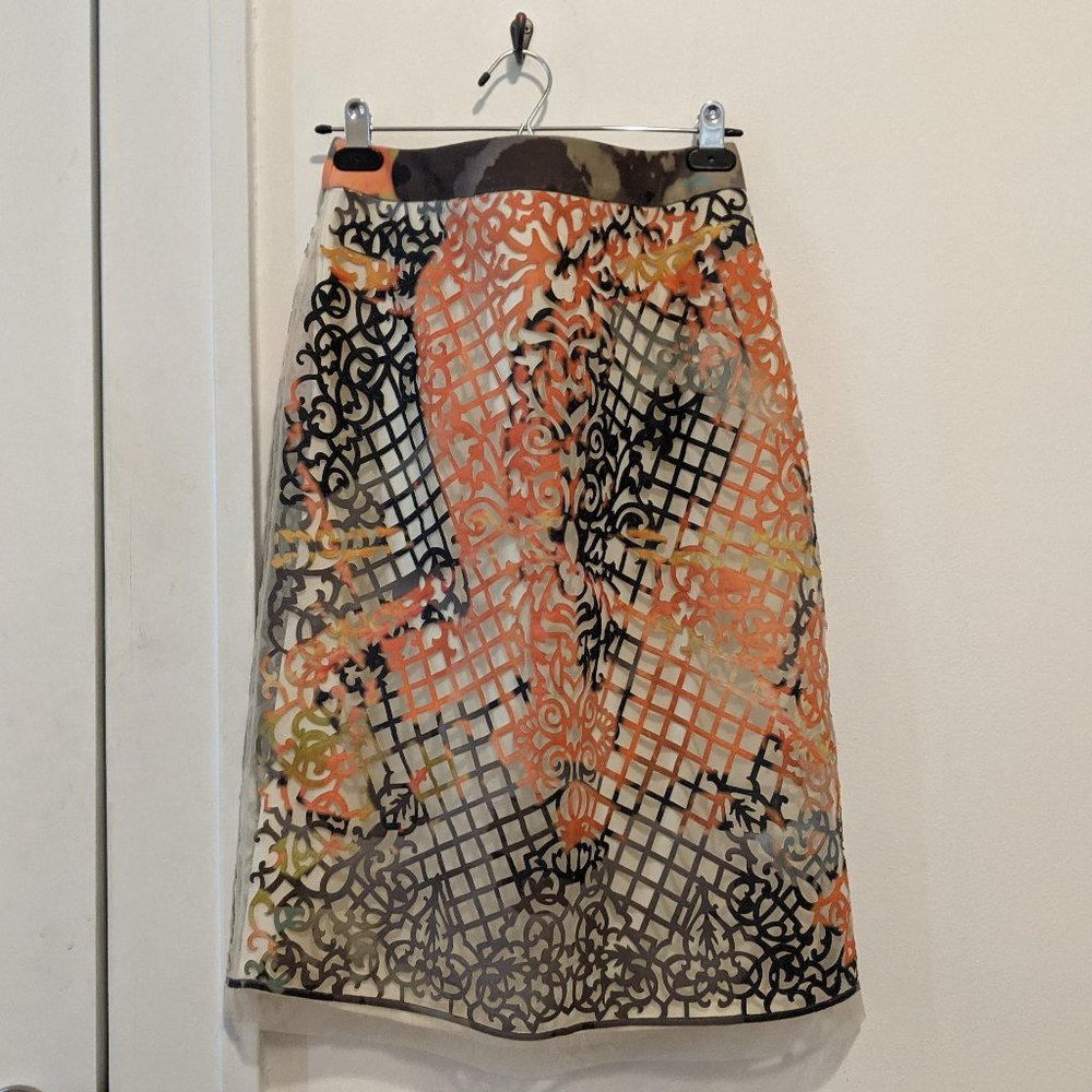 NWT Laser Cut Pencil Skirt by Geisha Designs for Anthropologie